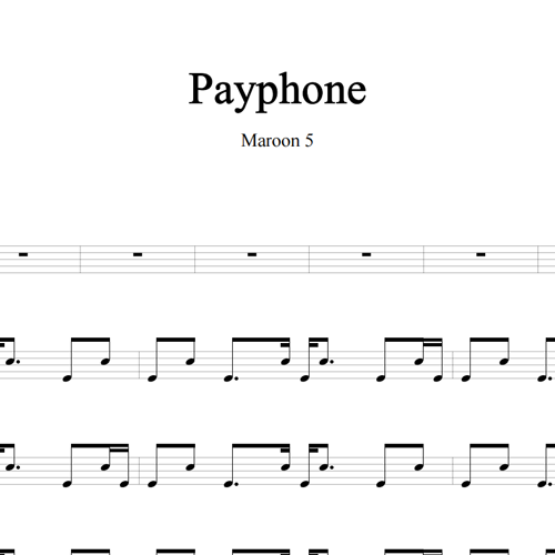 鼓谱*Maroon 5_Payphone.asp